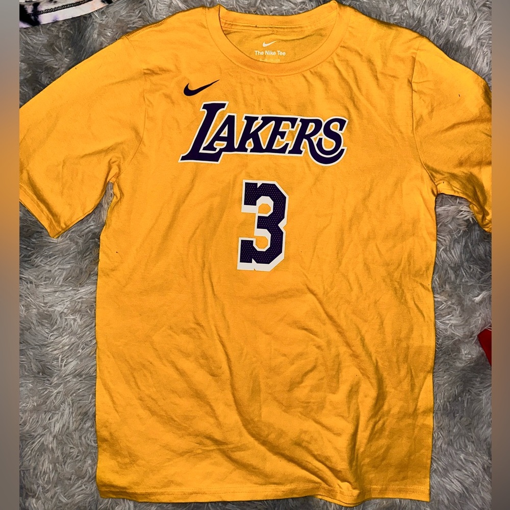 🏀 The Nike Tee Lakers Davis #3 NBA - NWOT Youth Large